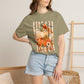 COMFORT COLORS - Pumpkin Stack 'Boo Y'all' Fall T-Shirt — Autumn Floral Halloween Tee
