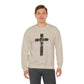 GILDAN - GET DOWN GOSPEL ADULT SWEATSHIRT GREEN CAMO CROSS