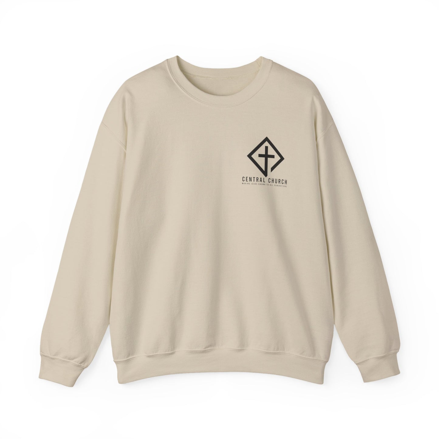 CENTRAL BAPTIST BLACK FONT ADULT SWEATSHIRT