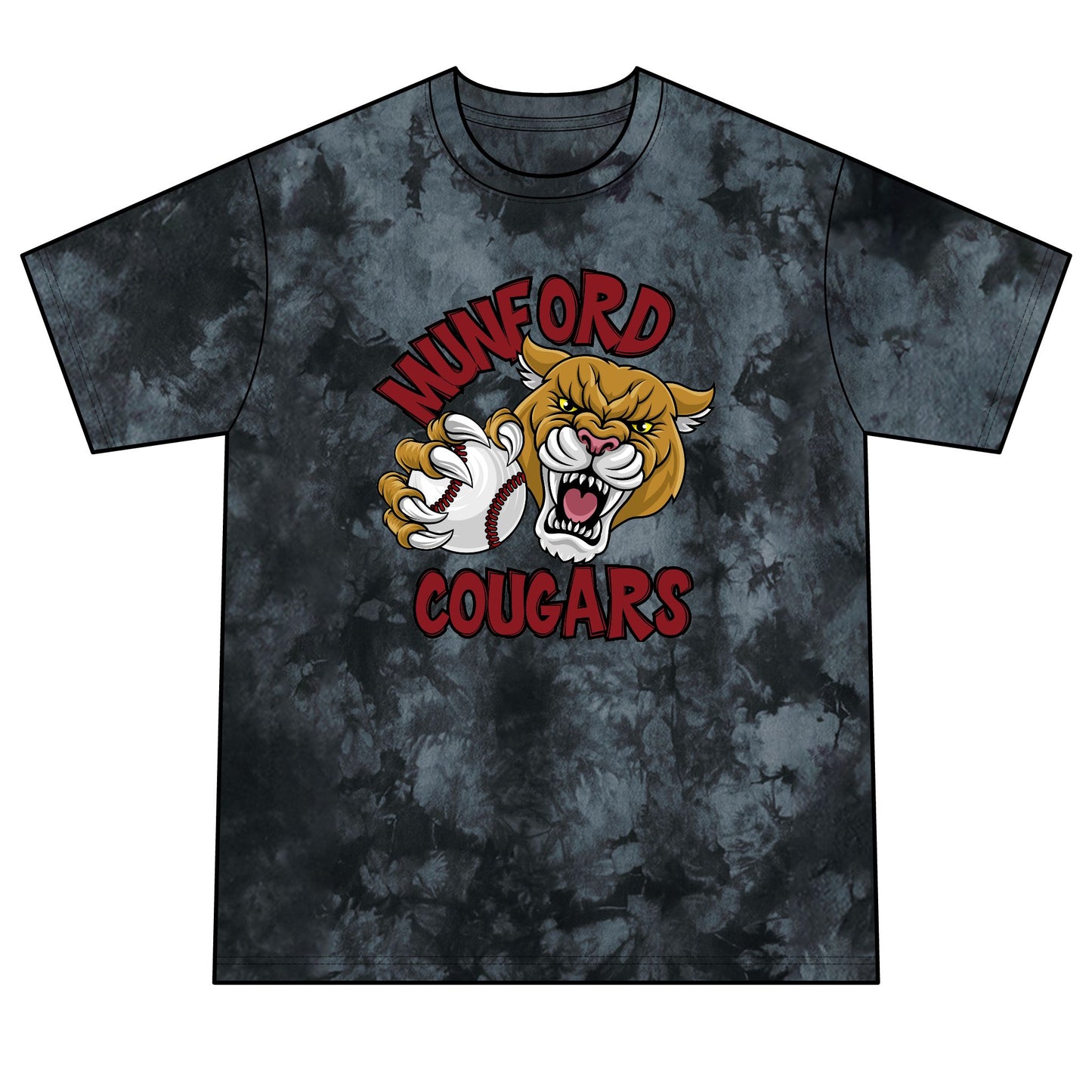 Munford Cougars Tie-Dye T-Shirt