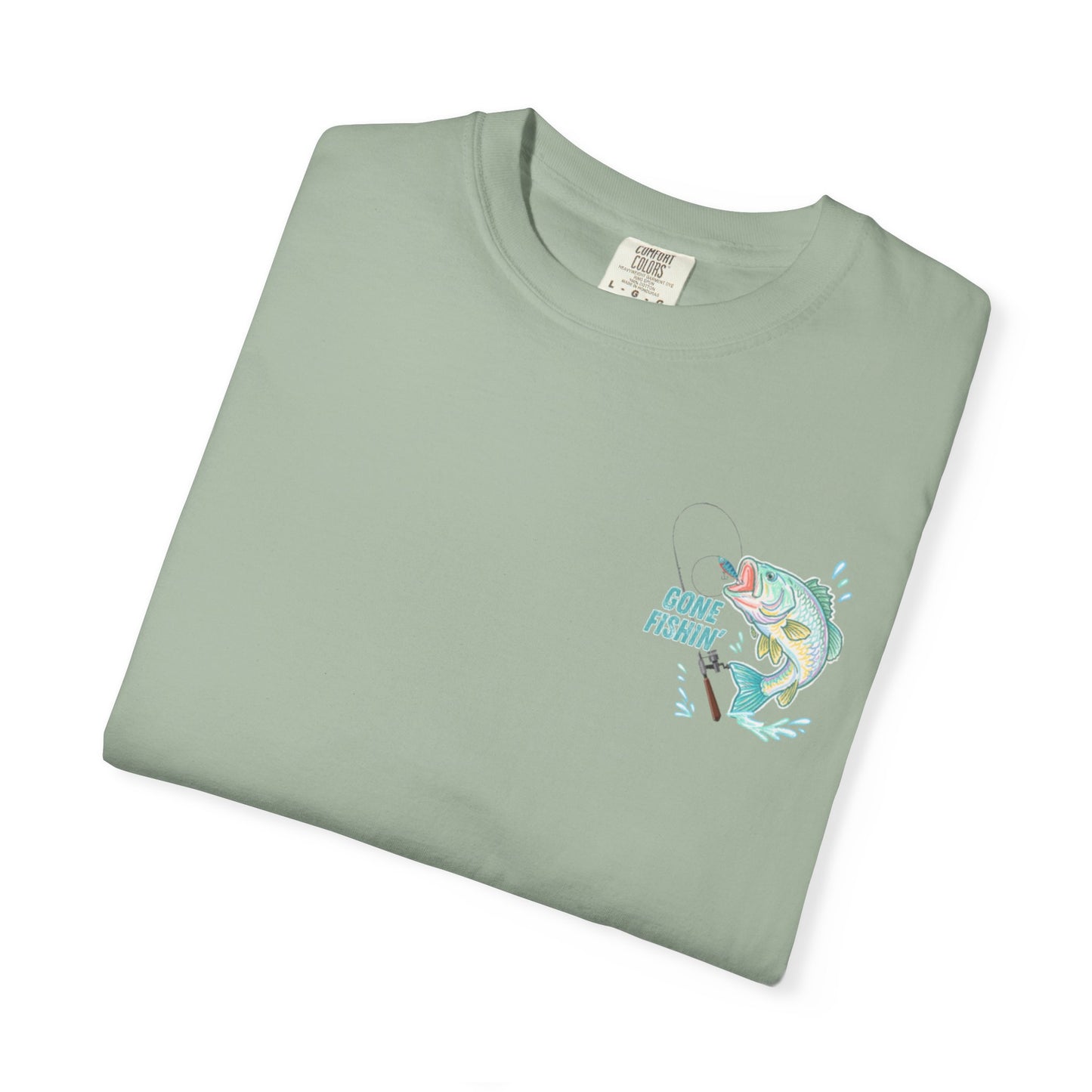 COMFORT COLORS - Catch me at the lake 2 side design tee