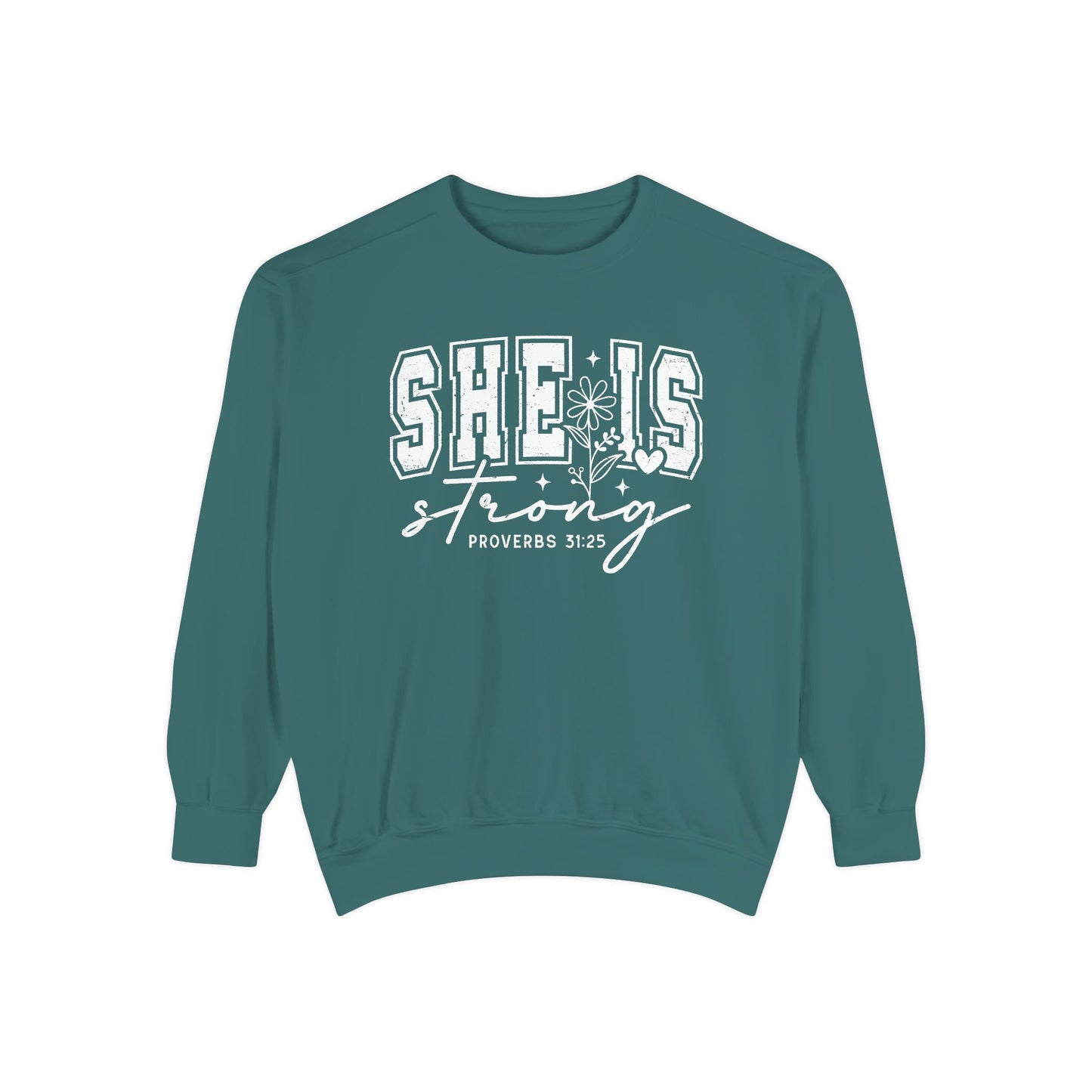 COMFORT COLORS - Classic White Sweatshirt — Garment-Dyed Cozy Crewneck