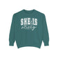 COMFORT COLORS - Classic White Sweatshirt — Garment-Dyed Cozy Crewneck