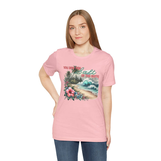 Beach T-Shirt — “You Are the Salt of the Earth” Vintage Tropical Graphic Tee