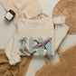 GILDAN - Mallard Duck Crewneck Sweatshirt — Polka Dot Stripe Waterfowl Graphic