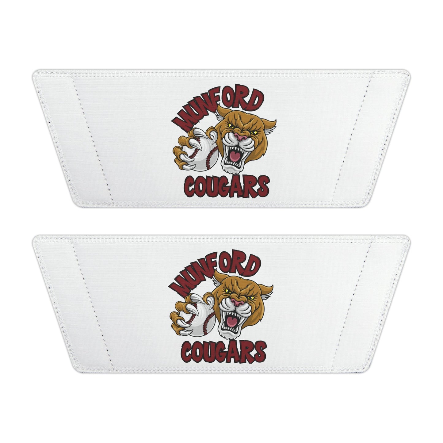 MUNFORD COUGARS - Youth Baseball Slide Sandals — 'Baseball' Script Removable-Strap Slides