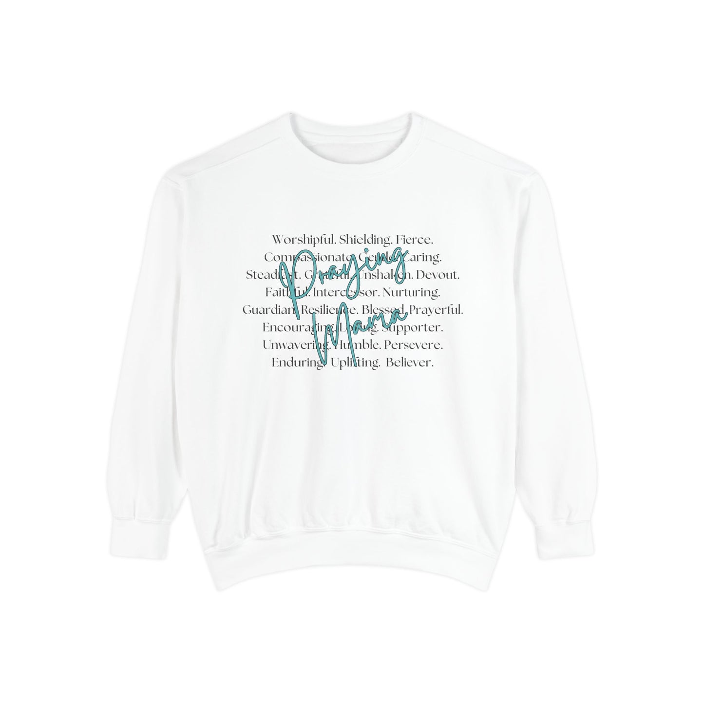 COMFORT COLORS - Peace Script Sweatshirt — Inspirational 'Peace' Typography Crewneck
