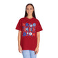 COMFORT COLORS - America Floral T-Shirt — Red, White & Blue Patriotic Tee