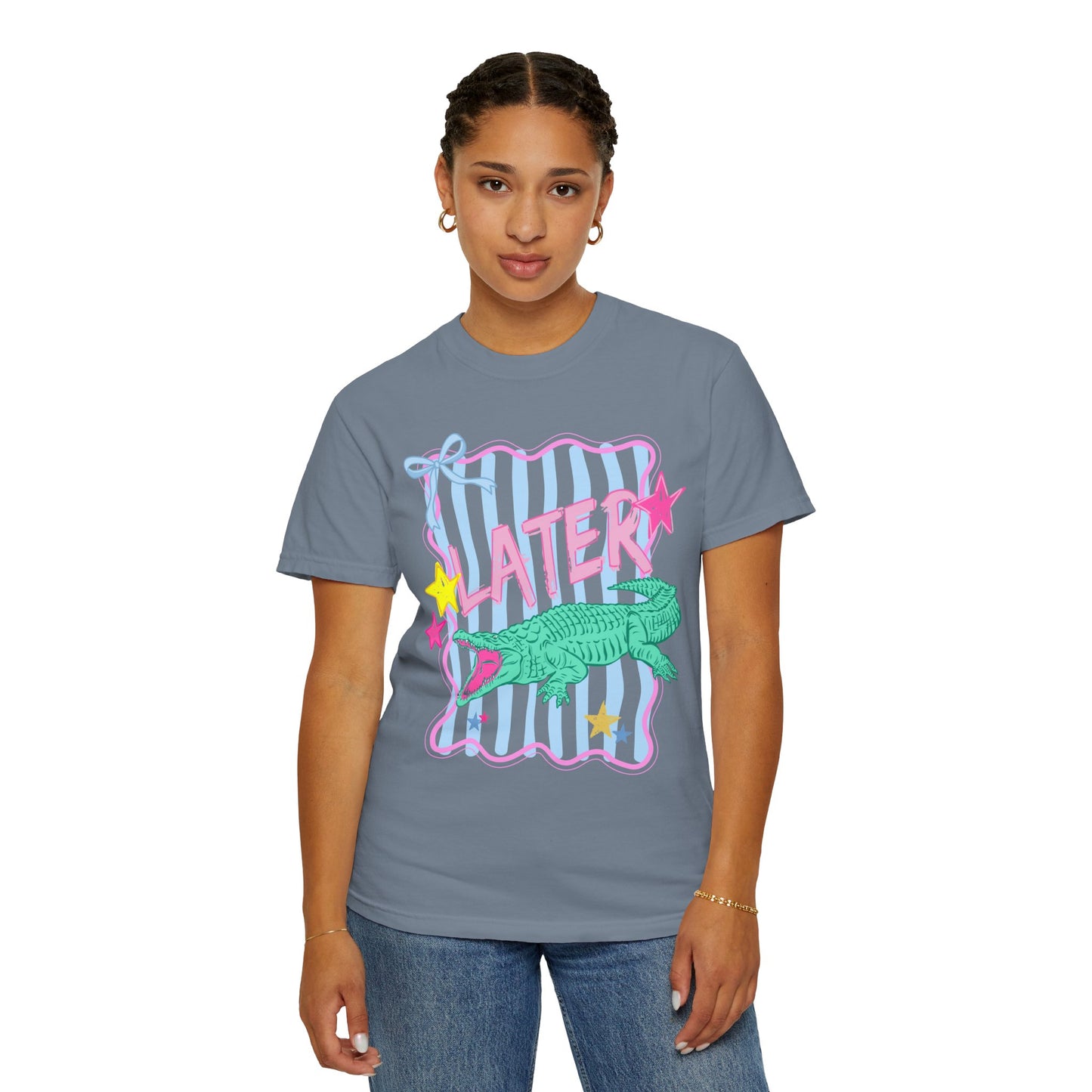 COMFORT COLORS - After While Crocodile T-Shirt — Pastel Retro Graphic Tee