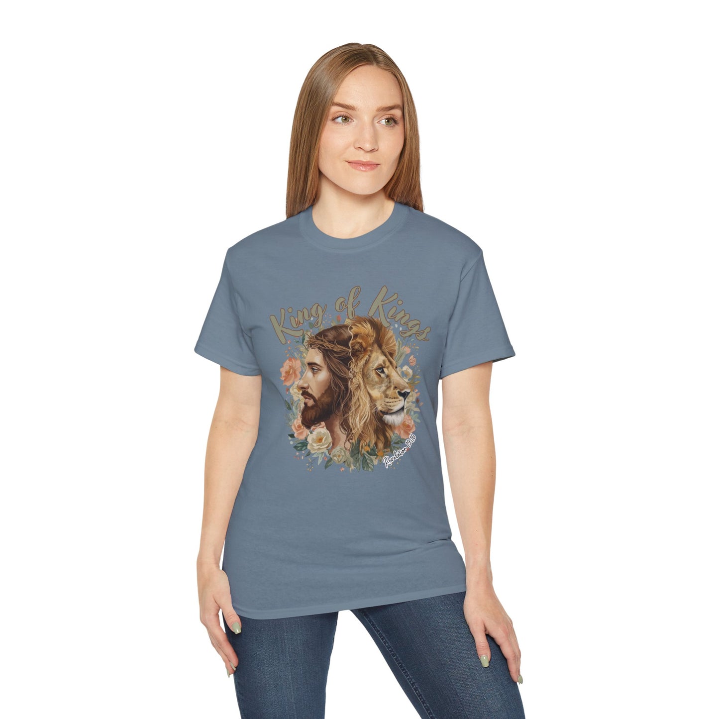 GILDAN - King of Kings Jesus & Lion T-Shirt — Faith Christian Tee