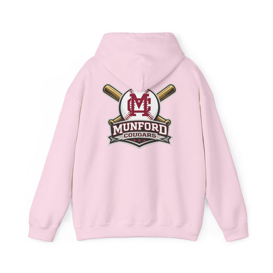 Munford Cougars Baseball Adult Hoodie | Munford M Logo Sweatshirt