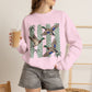 GILDAN - Mallard Duck Crewneck Sweatshirt — Polka Dot Stripe Waterfowl Graphic