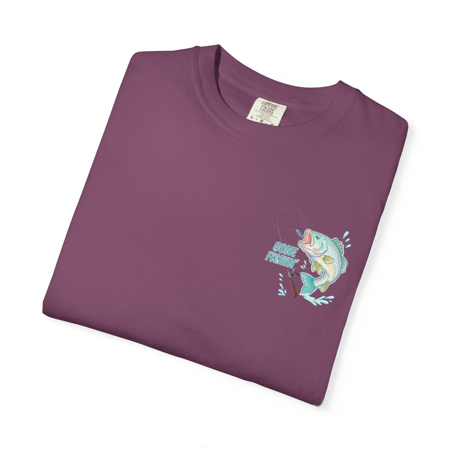 COMFORT COLORS - Catch me at the lake 2 side design tee