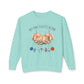 COMFORT COLORS -Crewneck Sweatshirt — "No One Fights Alone" Hands & Medical Symbols Support Pullover