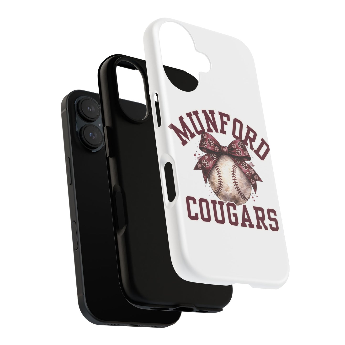 *** NEED TO PERSONALIZE THIS ? - DO NOT PURCHASE THIS ITEM - EMAIL ME @REFININGFAITHCOMPANY@GMAIL.COM - Munford Cougars Baseball Phone Case - Tough Cases Sports Team Phone Cover