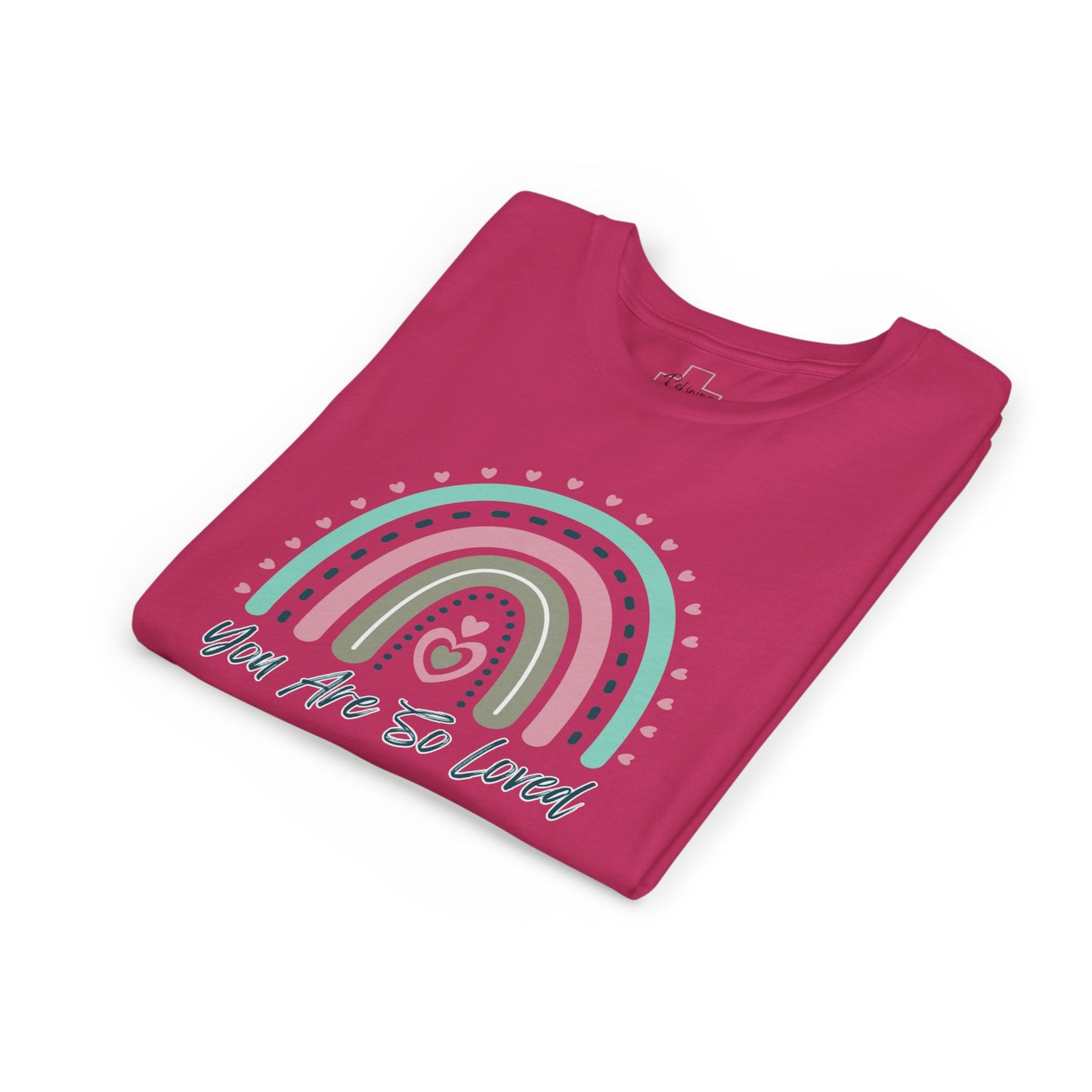 BELLA CANVAS-Youth Tee — Pastel Rainbow “You Are So Loved” Kids T‑Shirt