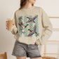 GILDAN - Mallard Duck Crewneck Sweatshirt — Polka Dot Stripe Waterfowl Graphic