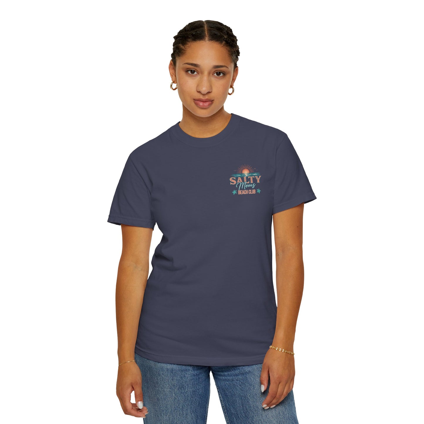 COMFORT COLORS - Salty Vibes Beach Club T-Shirt — 'Salty Memory' Coastal Graphic Tee