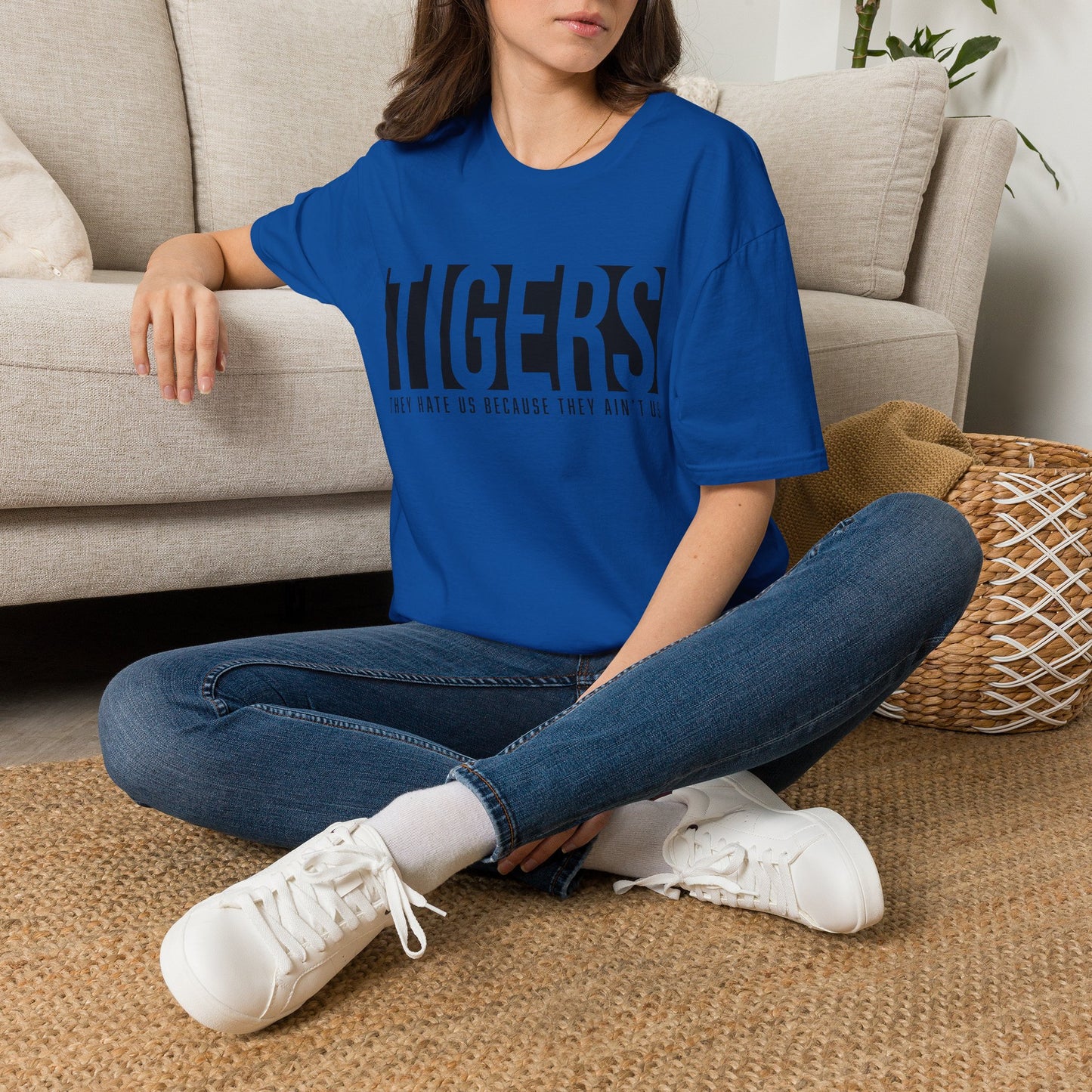 GILDAN * Tigers Graphic T-Shirt — 'Tigers' Bold Text Design