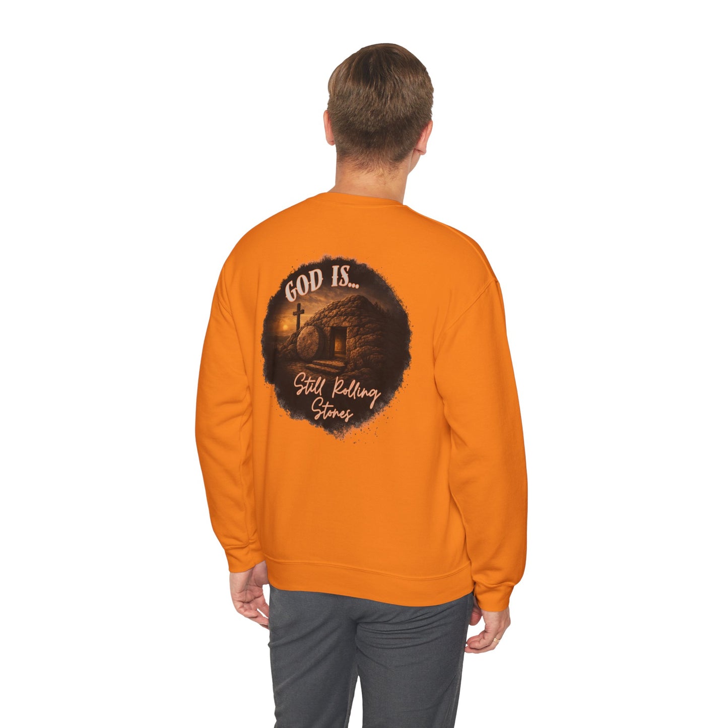 GOD IS STILL ROLLING STONES ADULT SWEATSHIRT