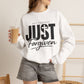 GILDAN  -Just Forgiven Sweatshirt — Christian Faith Crewneck (Not Perfect)