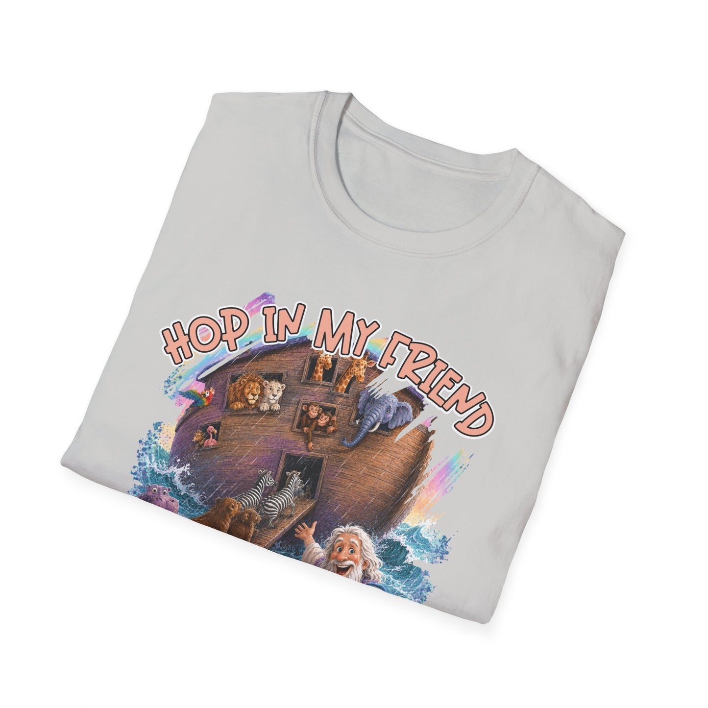 GILDAN - Hop In My Friend T-Shirt — Cute Noah’s Ark Animal Graphic Tee