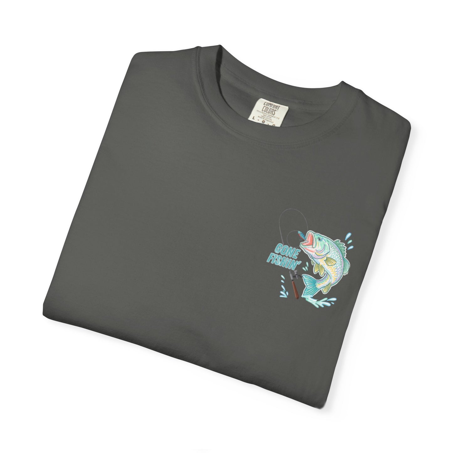 COMFORT COLORS - Catch me at the lake 2 side design tee