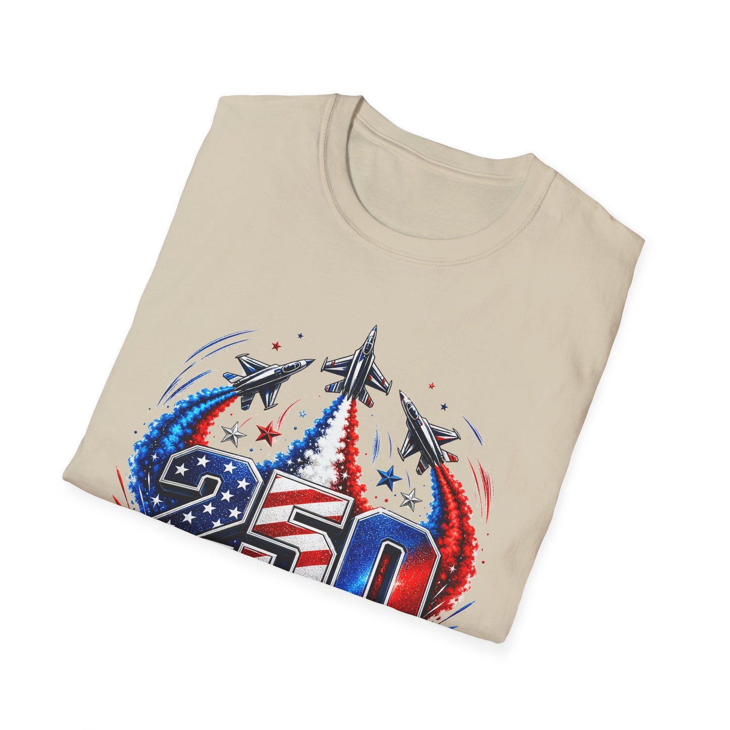 GILDAN - 250 Years of Freedom T-Shirt — Patriotic Jet Tribute