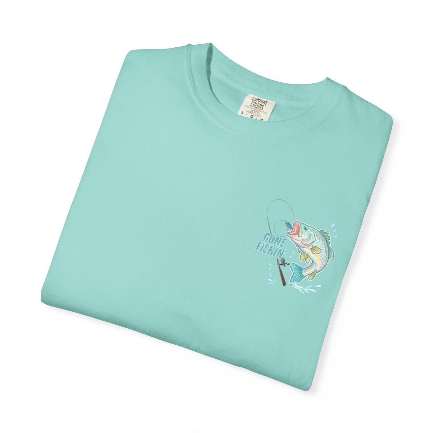 COMFORT COLORS - Catch me at the lake 2 side design tee