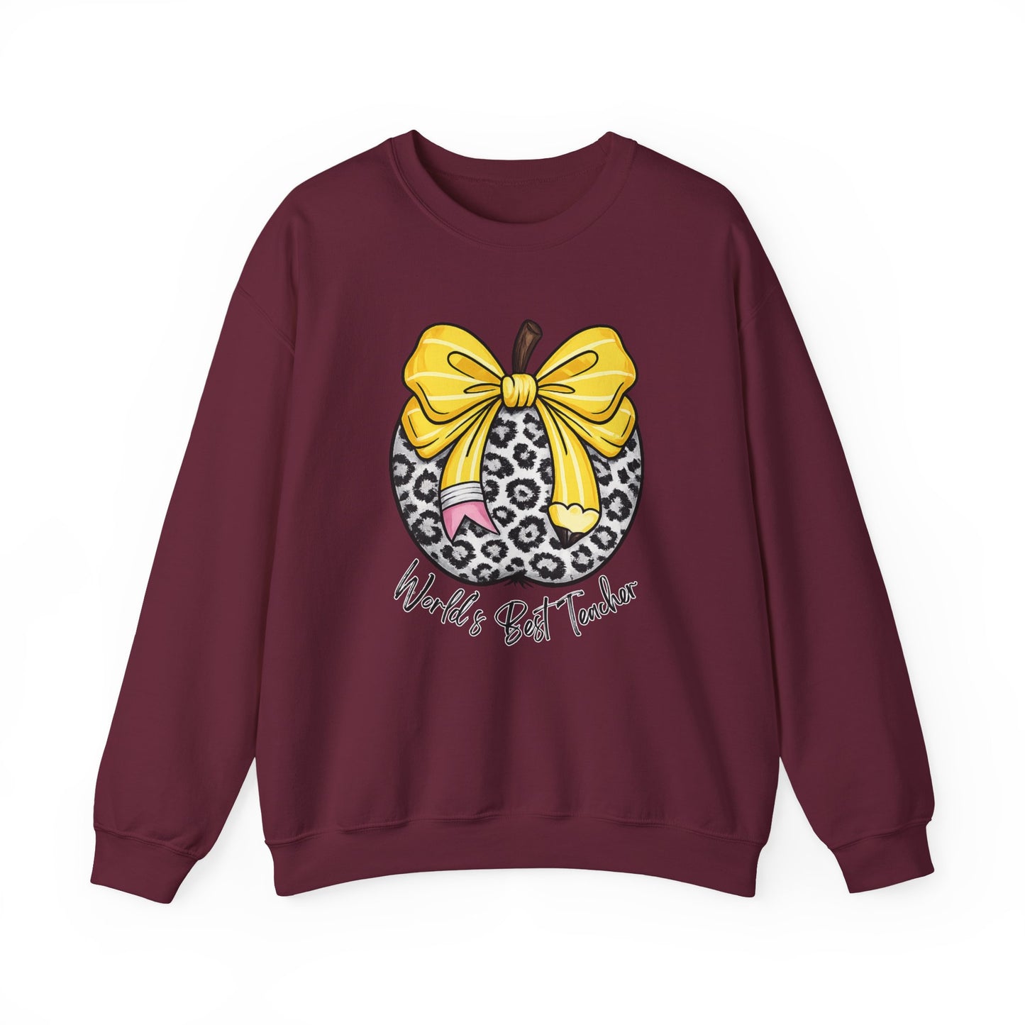 GILDAN - World's Best Teacher Unisex Heavy Blend™ Crewneck Sweatshirt
