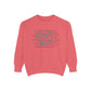 COMFORT COLORS - Peace Script Sweatshirt — Inspirational 'Peace' Typography Crewneck