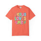 COMFORT COLORS - Jesus Loves Me T-Shirt — Colorful Retro Kids/Youth Faith Tee