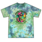 Overstimulated Softball Mom Tie-Dye Tee — Neon Crystal Green