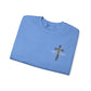 GILDAN - GET DOWN IN THE GOSPEL ADULT SWEATSHIRT GRAY CAMO CROSS