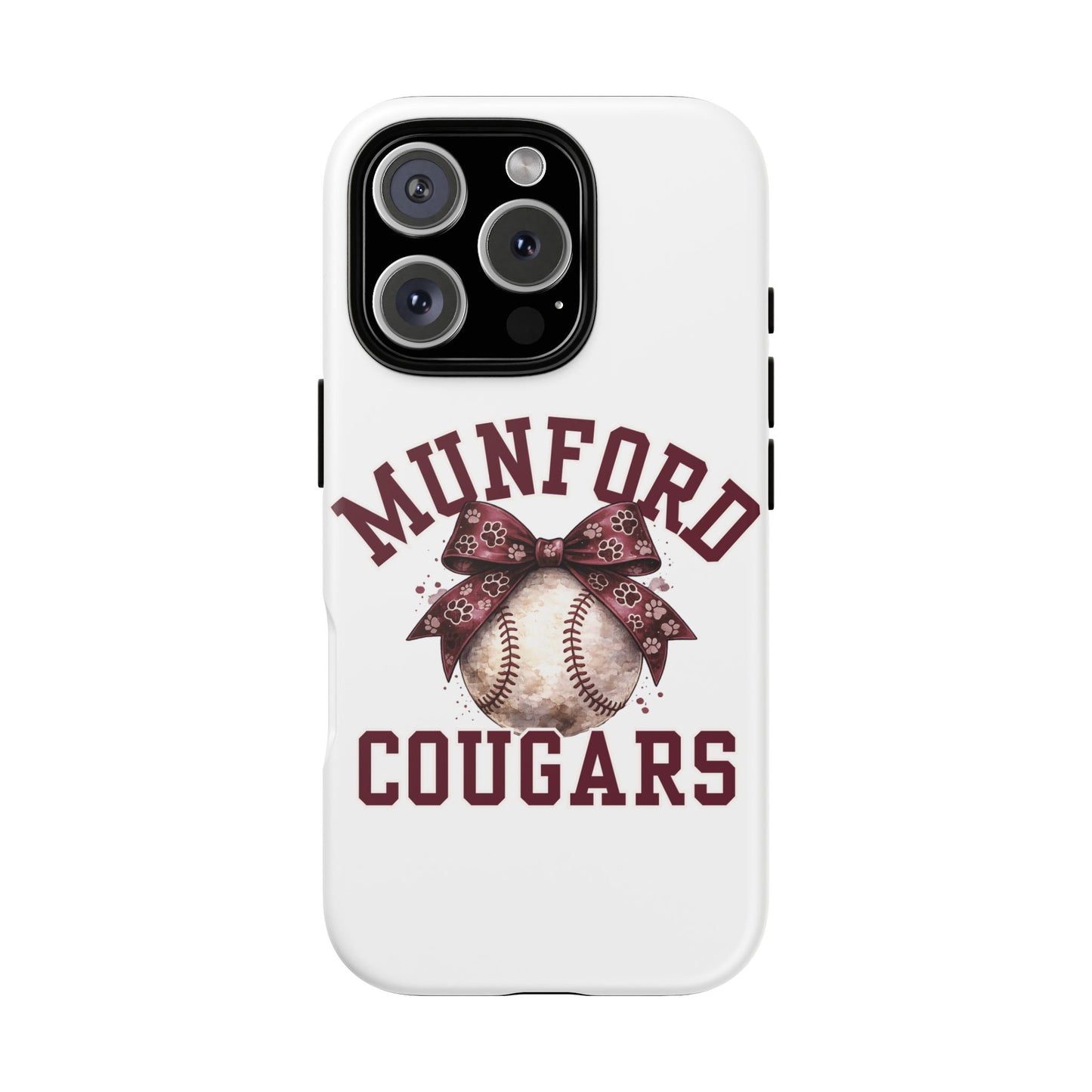 *** NEED TO PERSONALIZE THIS ? - DO NOT PURCHASE THIS ITEM - EMAIL ME @REFININGFAITHCOMPANY@GMAIL.COM - Munford Cougars Baseball Phone Case - Tough Cases Sports Team Phone Cover