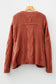 Redwood Burl Chunky Fit Slouchy Textured Knit Sweater