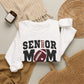 GILDAN - Senior Mom Football Crewneck Sweatshirt — "The Final Season" 2024