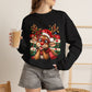 GILDAN - Cute Christmas Reindeer Crewneck Sweatshirt