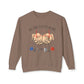 COMFORT COLORS -Crewneck Sweatshirt — "No One Fights Alone" Hands & Medical Symbols Support Pullover