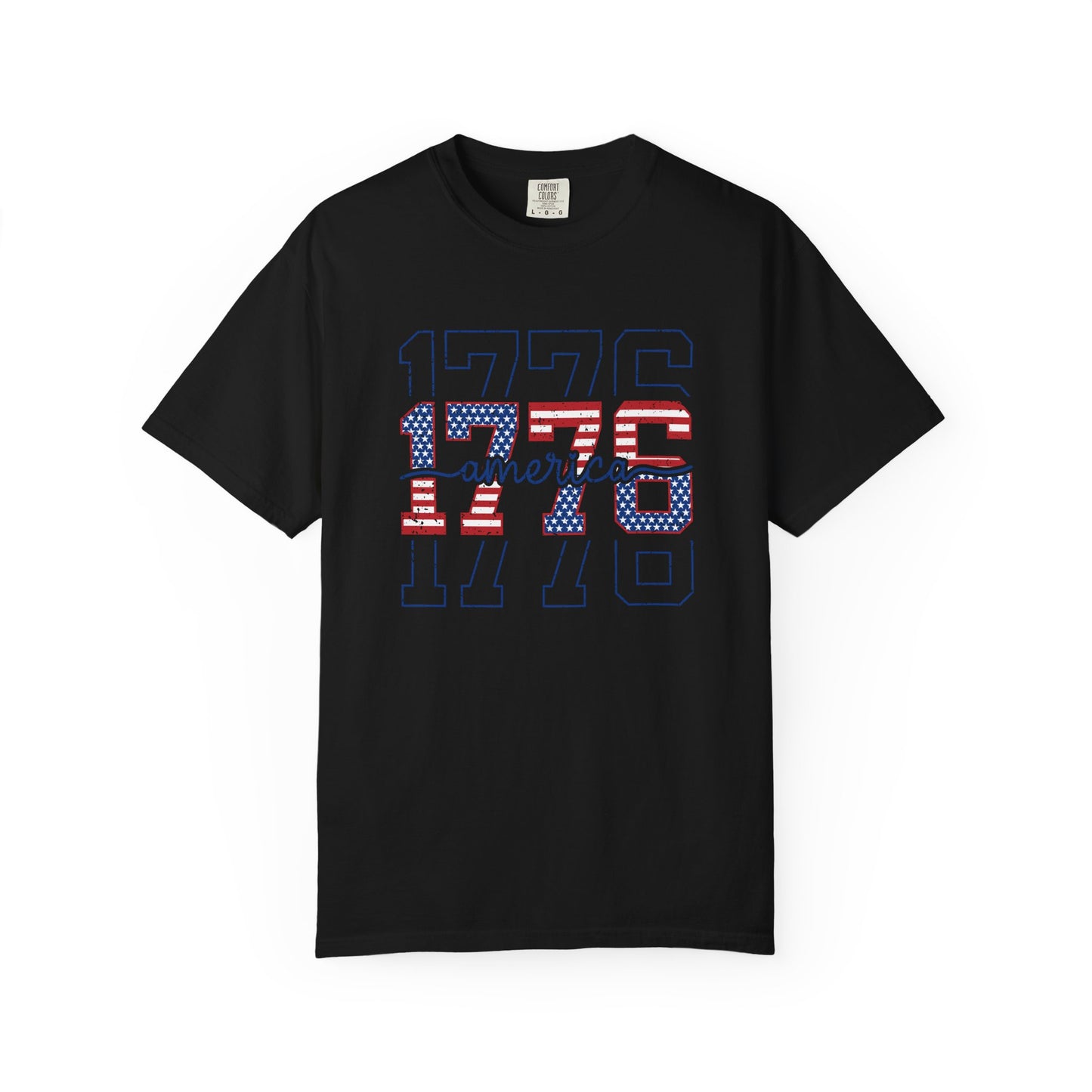 COMFORT COLORS - 1776 America Graphic T-Shirt — Patriotic Independence Day Tee