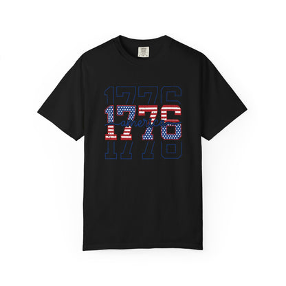 COMFORT COLORS - 1776 America Graphic T-Shirt — Patriotic Independence Day Tee