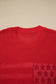 Sky Blue Flag Graphic Short Sleeve Sweater Top