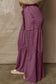 Vineyard Green Mineral Wash Tiered Wide Leg Patchwork Drawstring Pants