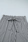 Black Stripe Plus Size Loose Straight Casual Pants