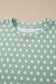 Brown Polka Dot Print Short Set