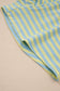 Yellow Stripe Color Block Detail Long Sleeve Pullover Elastic Waist Pull On Shorts 2pcs Set