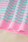 Yellow Stripe Color Block Detail Long Sleeve Pullover Elastic Waist Pull On Shorts 2pcs Set