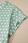 Brown Polka Dot Print Short Set