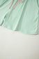 Yellow Cream Plus Size Ribbed Color Block Trim Drawstring Shorts 2pcs Set