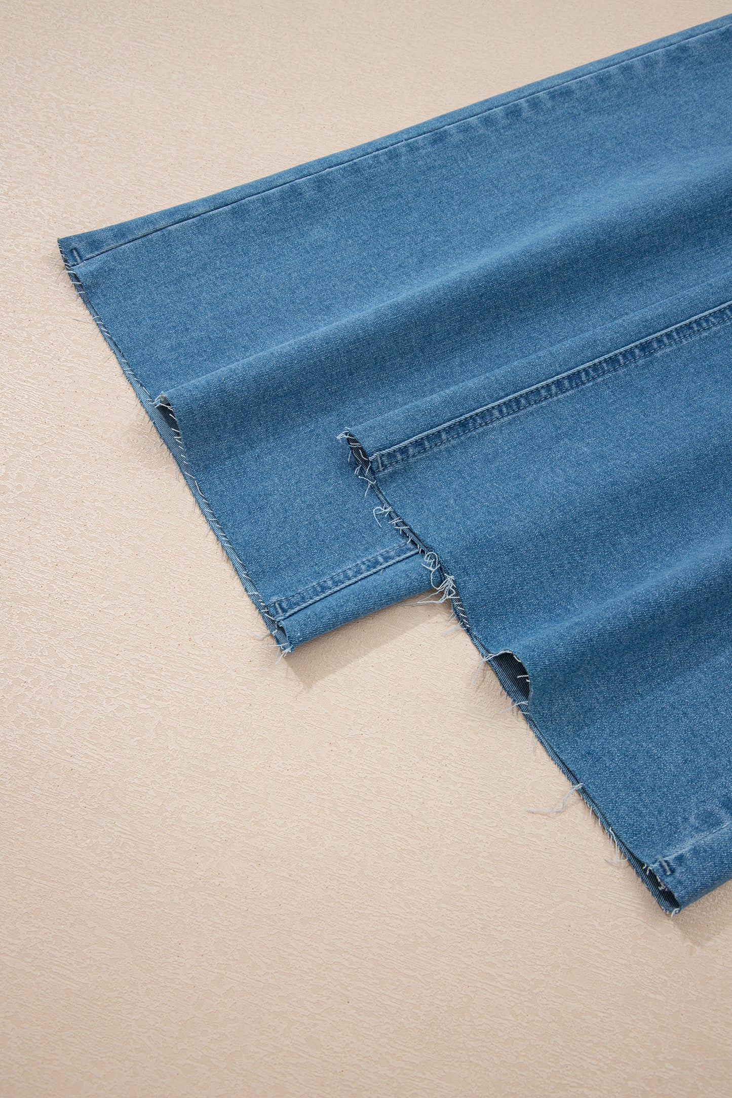 Dark Brown Retro Washed Patch Pocket Loose Jeans